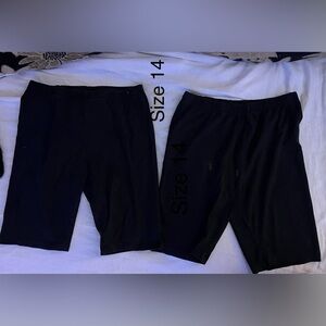 Black Shorts Size 14